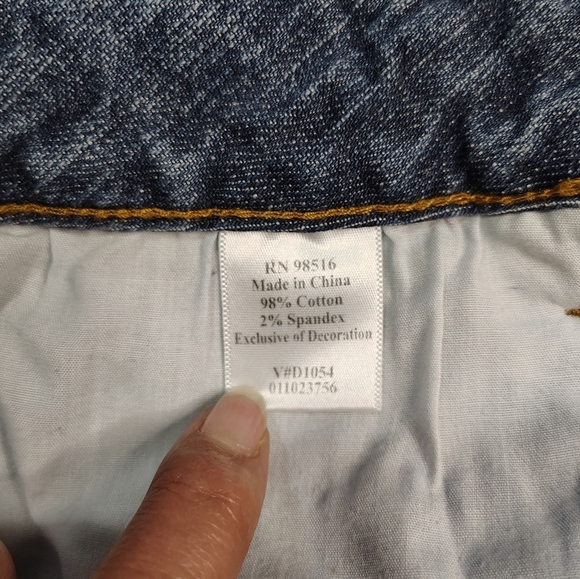 Coldwater Creek women's denim jeans,straight leg,high rise, studs,sz 10,Boho. - Picture 13 of 16